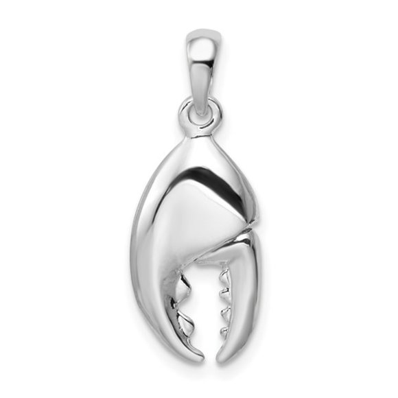 Sterling Silver 3-D moveable Claw Pendant - Picture 3 of 6